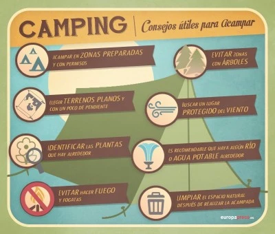 Consejos para limpiar y mantener el campamento